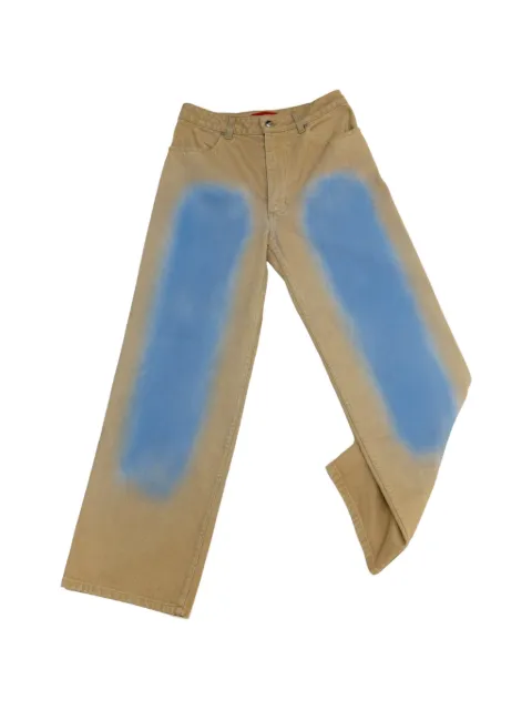 Eckhaus Latta spray-effect jeans