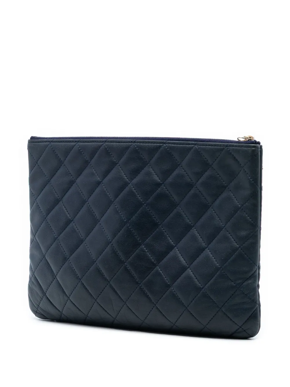 2016-2017 Medium Quilted Lambskin Casino Beauty O Case Clutch Bag