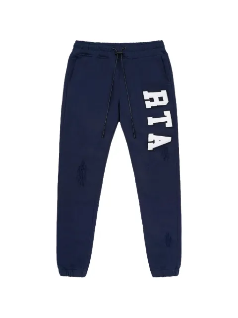 RTA Owen distressed track pants