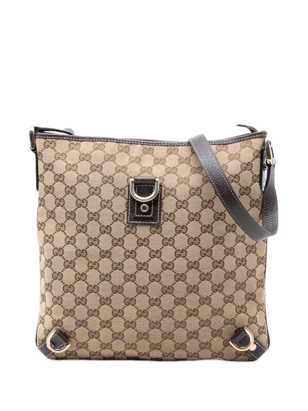 Gucci Pre-Owned 2016-2026 GG Canvas Abbey D Ring crossbody bag - Marrone