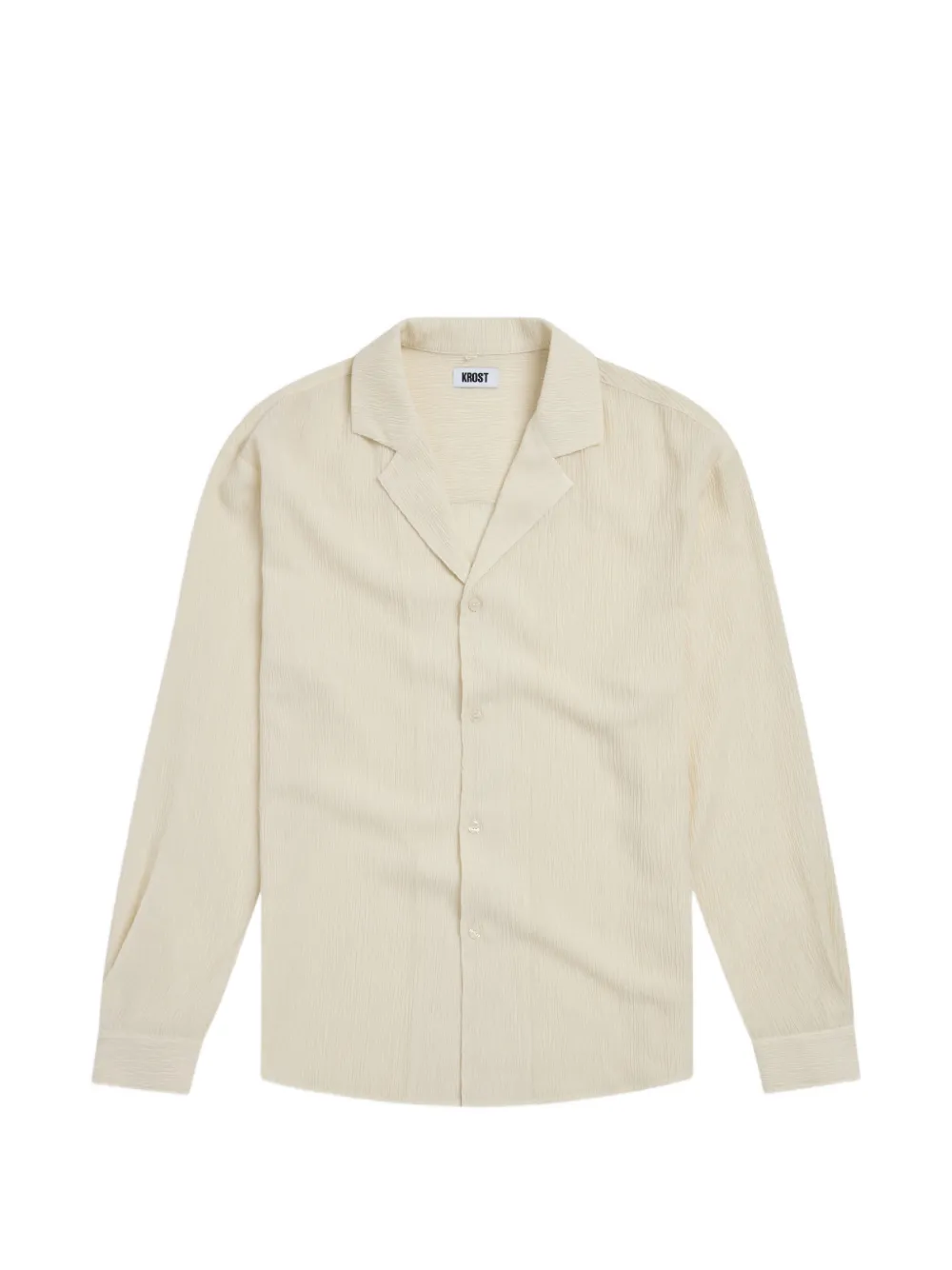 KROST textured camp shirt - Nude