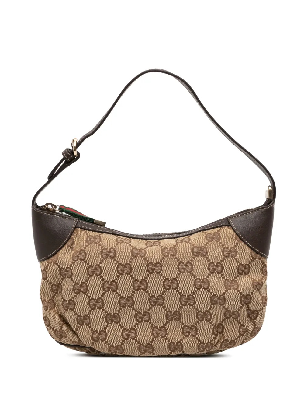 Gucci Pre-Owned 2000-2015 GG Canvas Web handbag - Marrone