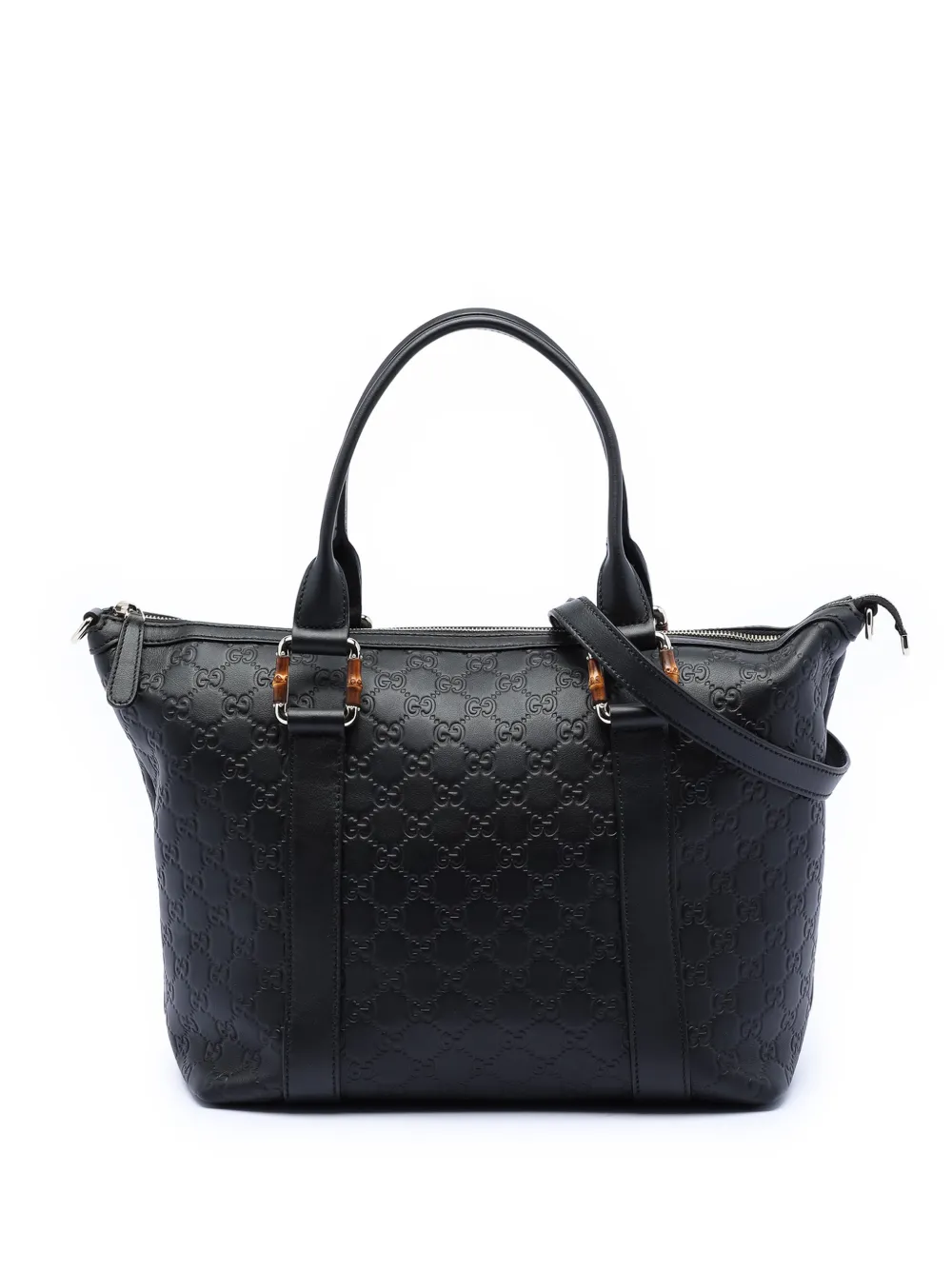 Gucci Pre-Owned 2016-2025 Guccissima Bamboo satchel - Nero