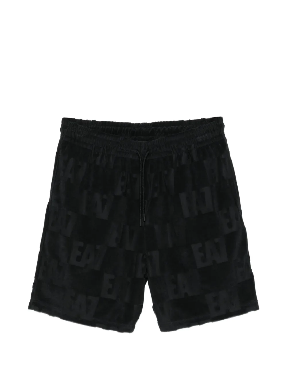 Ea7 Emporio Armani pattern shorts - Schwarz