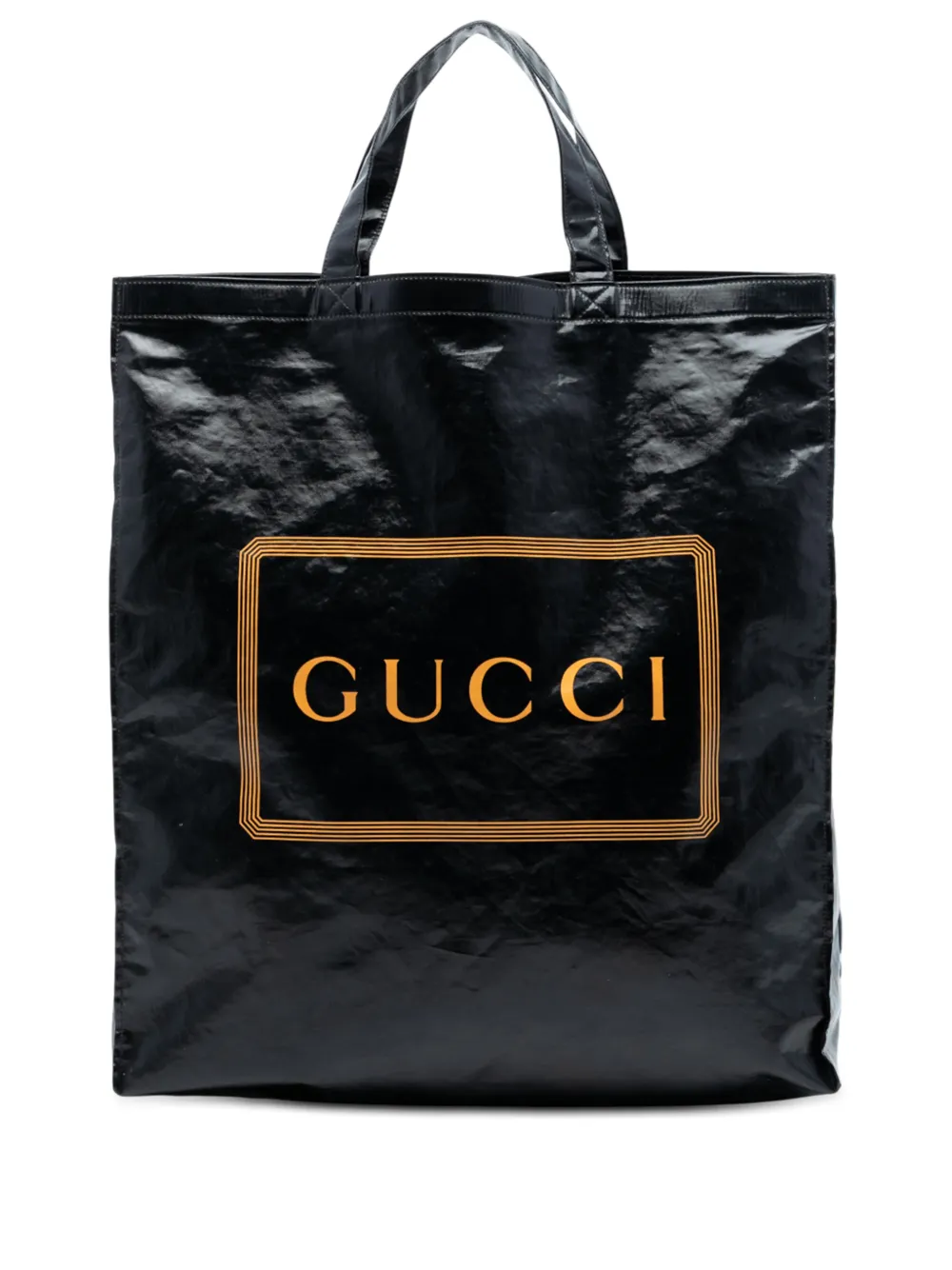 Gucci Pre-Owned 2016-2026 PVC Coated Canvas Logo Montecarlo tote bag - Nero