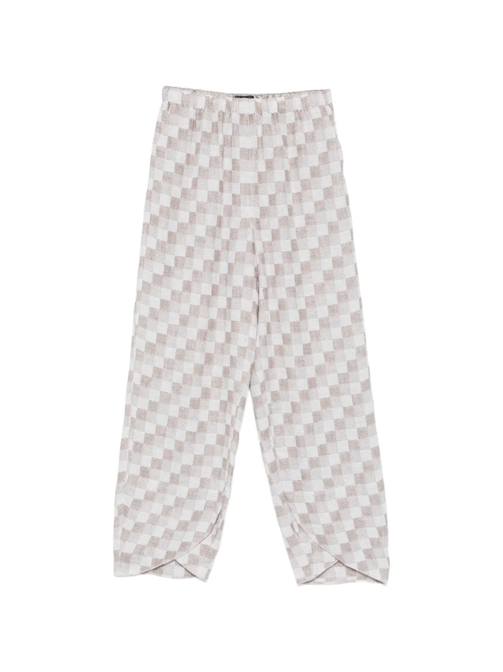 Emporio Armani check trousers - Toni neutri