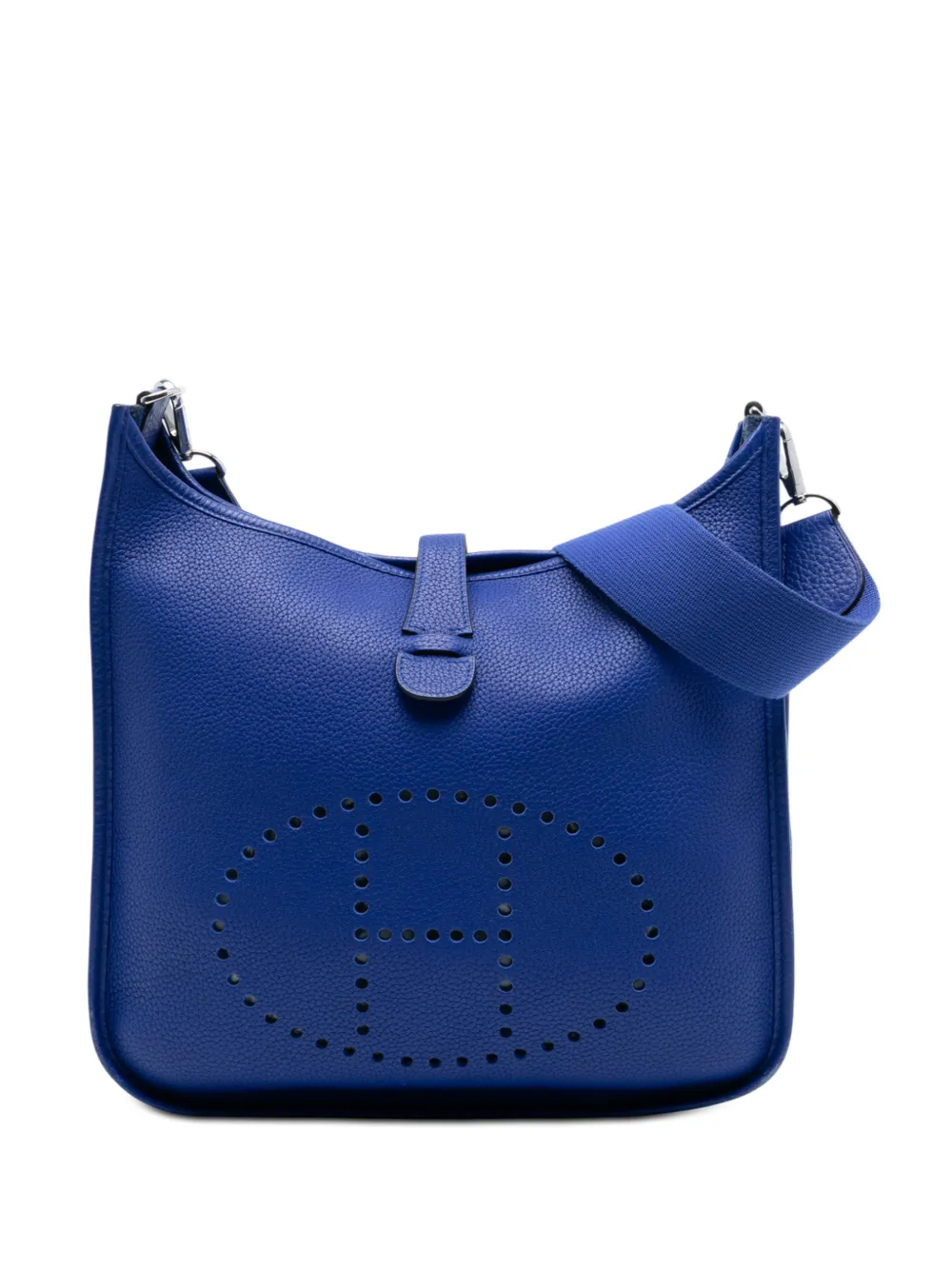 Hermès Pre-Owned 2014 Clemence Evelyne III GM crossbody bag - Blu