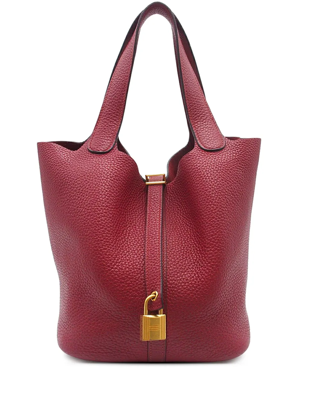 Hermès Pre-Owned 2018 Clemence Picotin Lock 22 handbag - Rosso