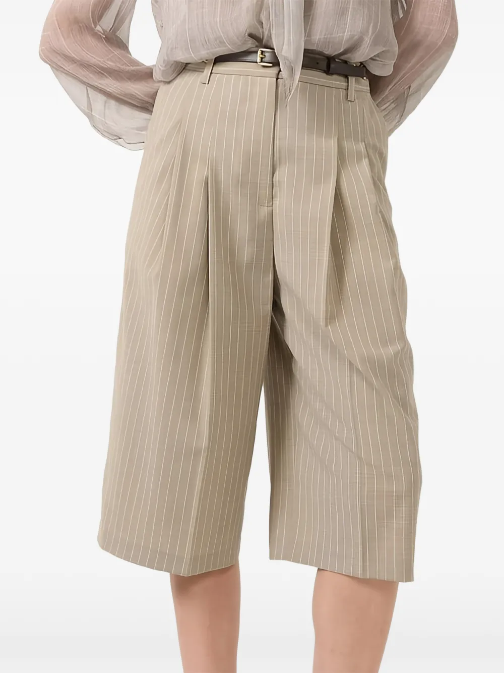 Barbara Bui pinstripe bermuda shorts - Toni neutri