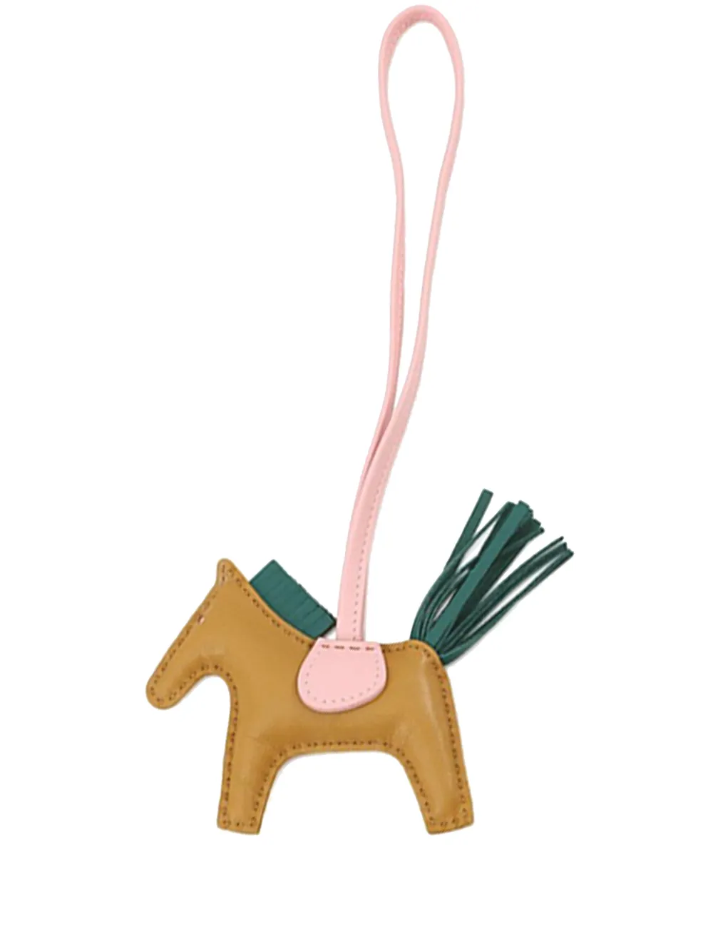 Hermès Pre-Owned 2021 Milo Lambskin GriGri Rodeo Bag Charm PM - Rosa