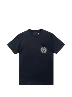 Chrome Hearts scroll-logo Pocket T-shirt | Black | FARFETCH SG