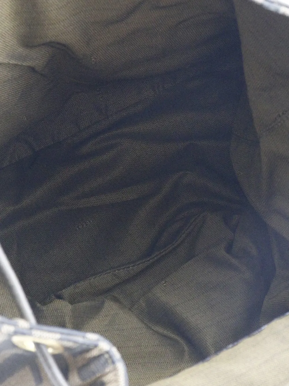 20th Century Leather Trimmed Zucca Canvas Drawstring Backpack