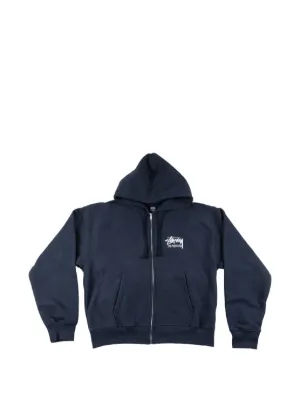 Stüssy Zip Hoodie | Blue | FARFETCH SG