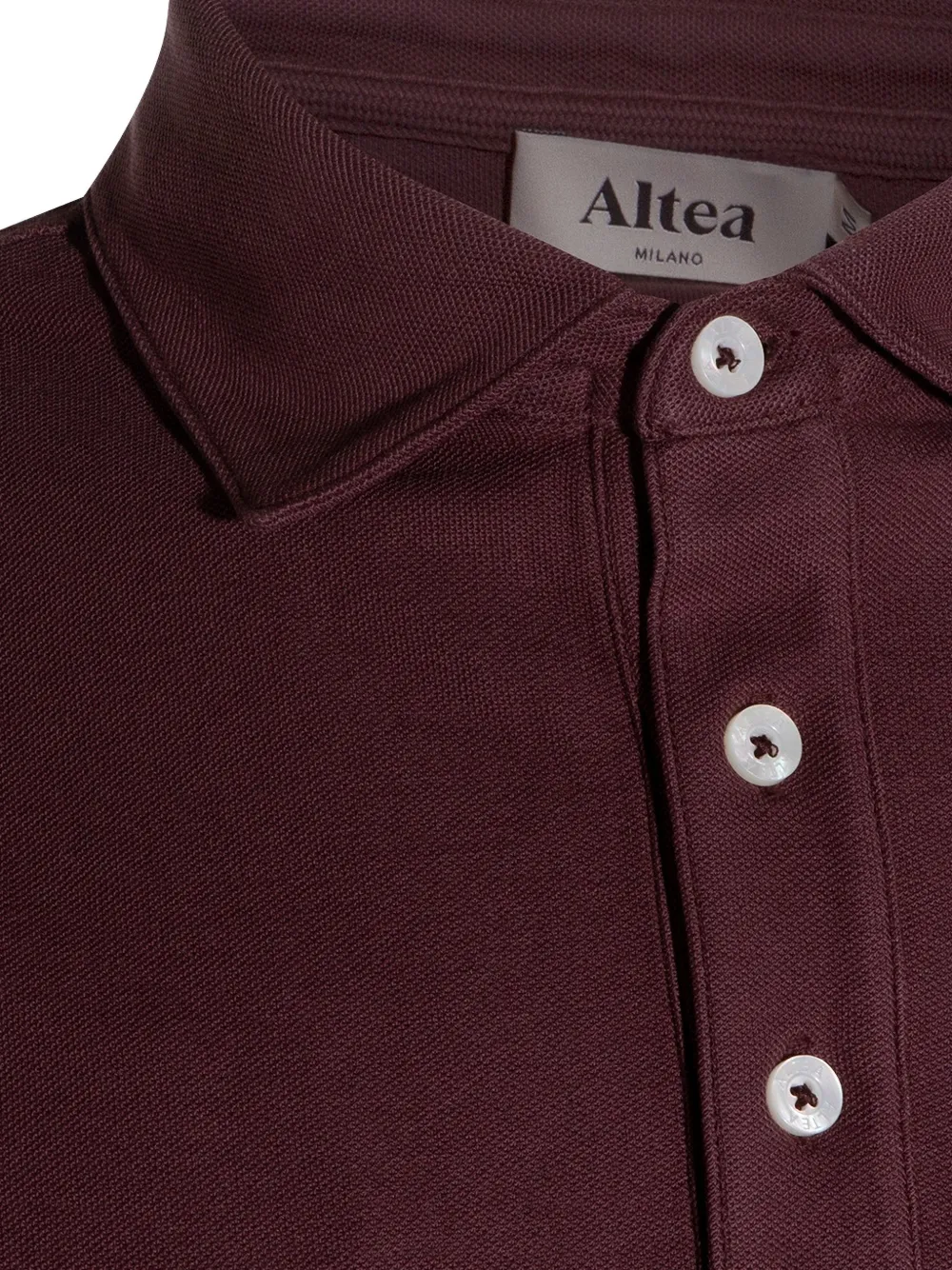 Altea Poloshirt met knopen Bruin