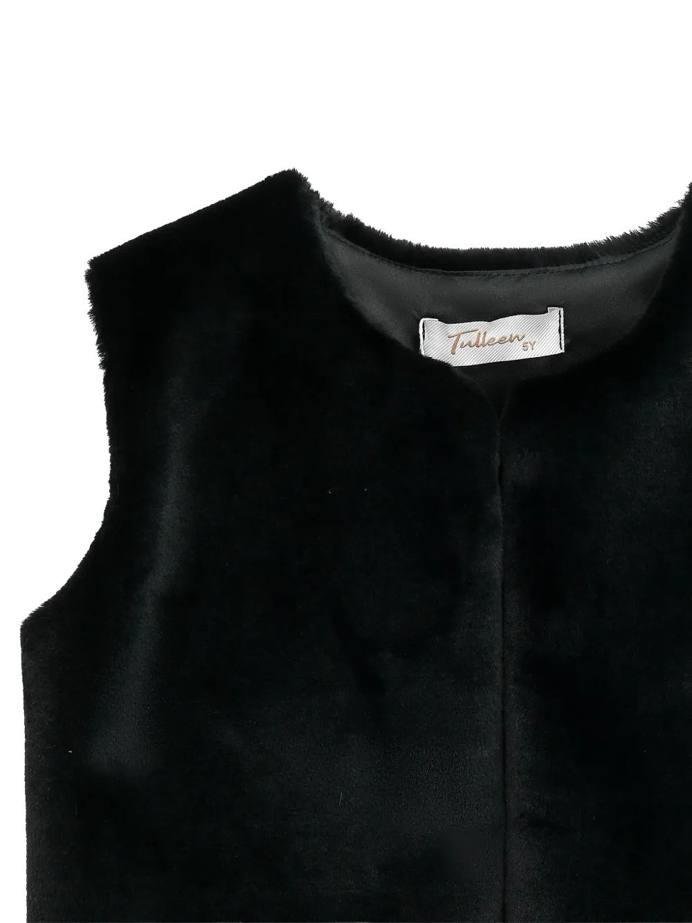  Tulleen Plush Faux-fur Gilet - Black 