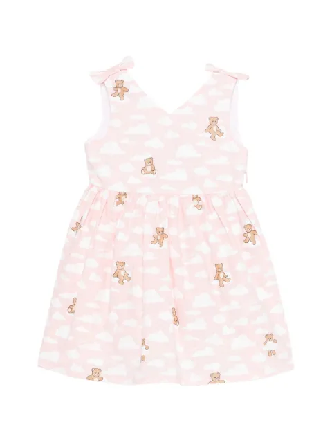Moschino Kids teddy bear print dress