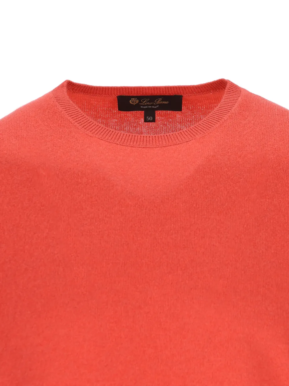 Loro Piana Trui met ronde hals Oranje