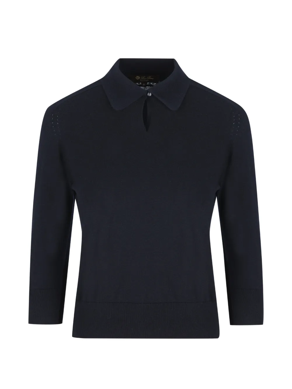 Loro Piana collared polo top - Blu