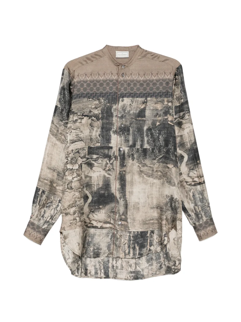 Pierre-Louis Mascia Aloe long-sleeve shirt - Toni neutri