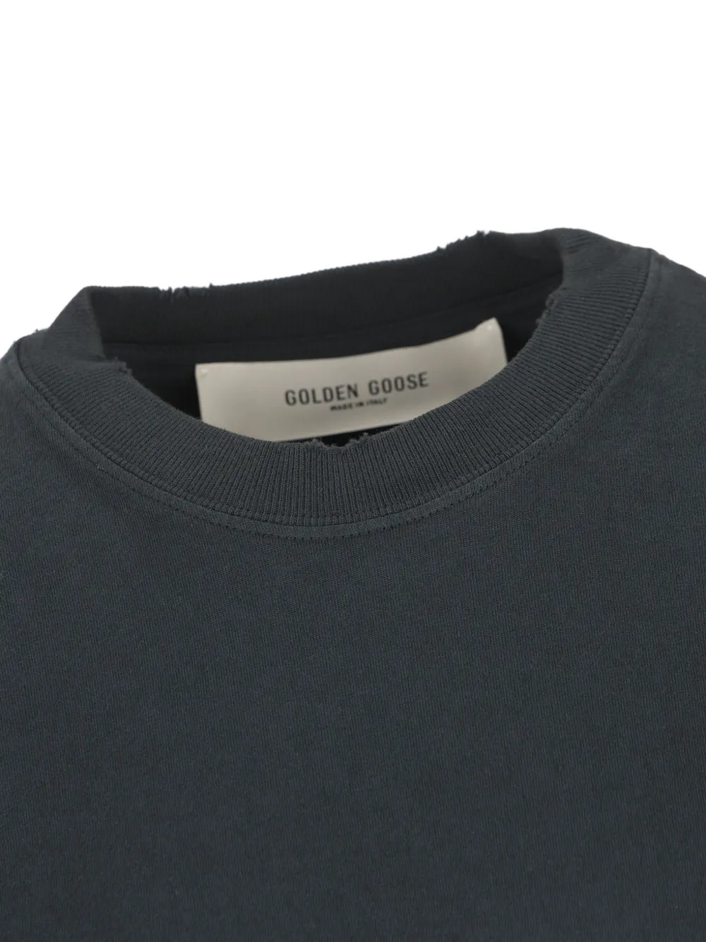 Golden Goose Katoenen T-shirt met logopatch Grijs