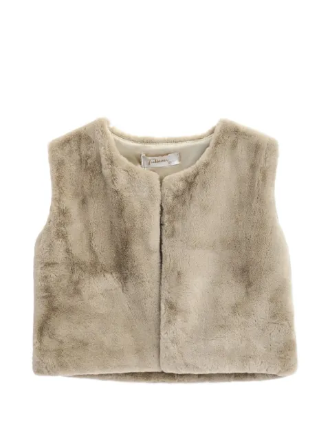 Tulleen plush faux-fur gilet