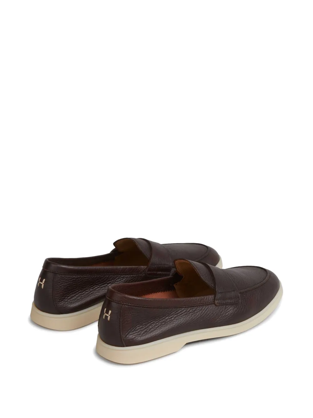 Henderson Baracco Getextureerde loafers Bruin