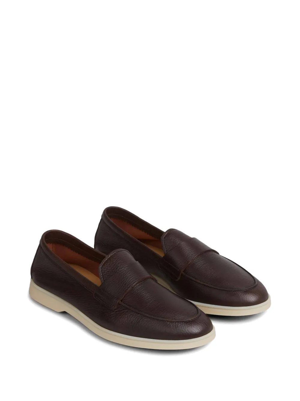 Henderson Baracco Getextureerde loafers Bruin