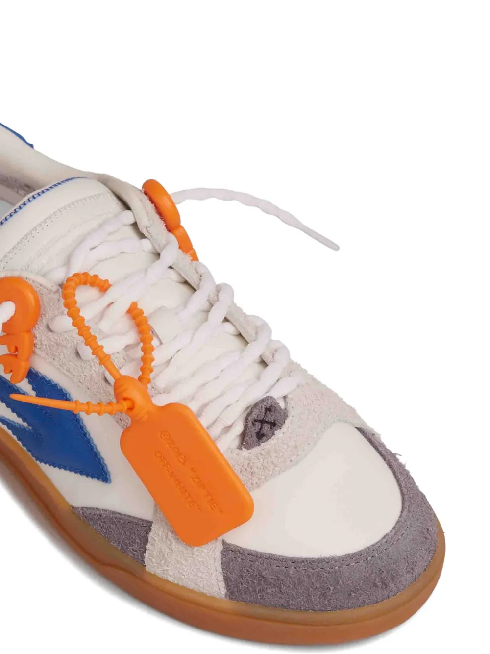 Off-White lace-up arrow sneakers Wit