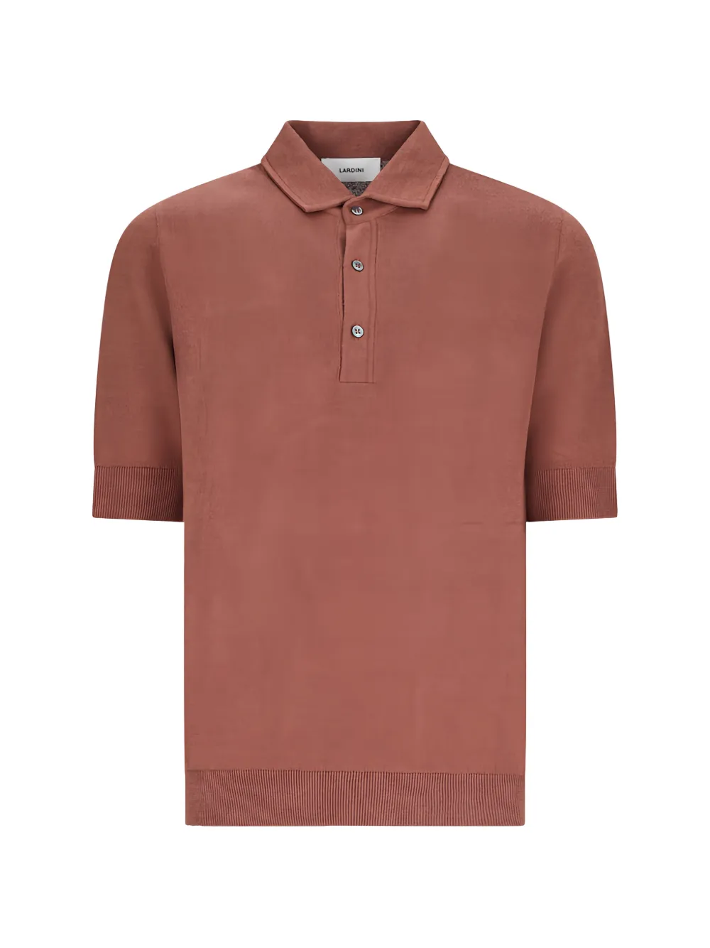 Lardini button polo shirt - Marrone