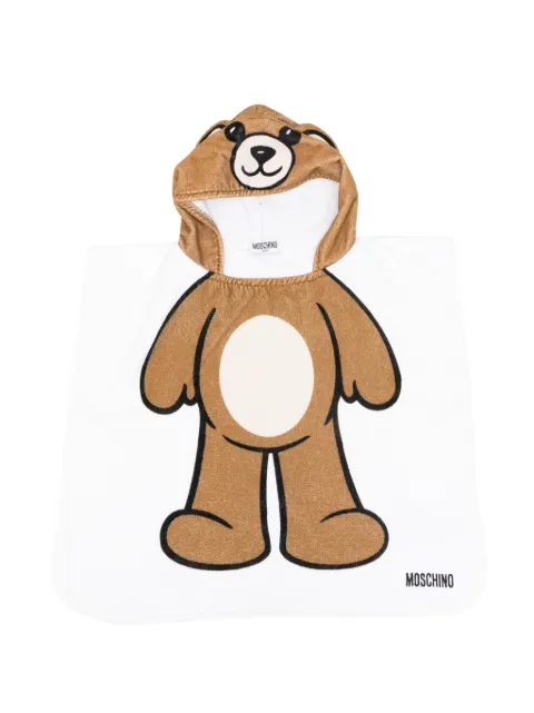 Moschino Kids teddy-embellishment towel