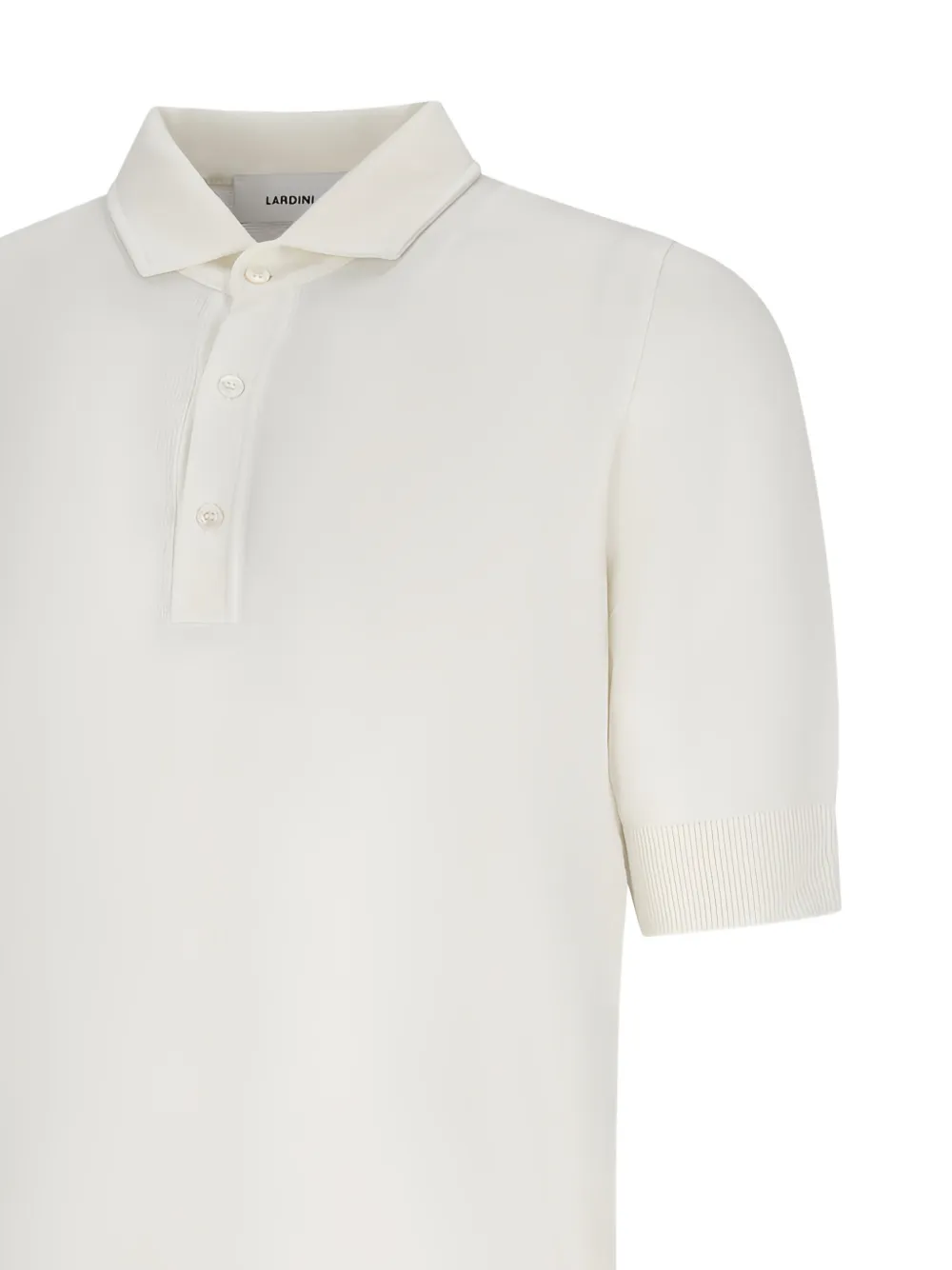 Lardini Poloshirt met knopen Beige