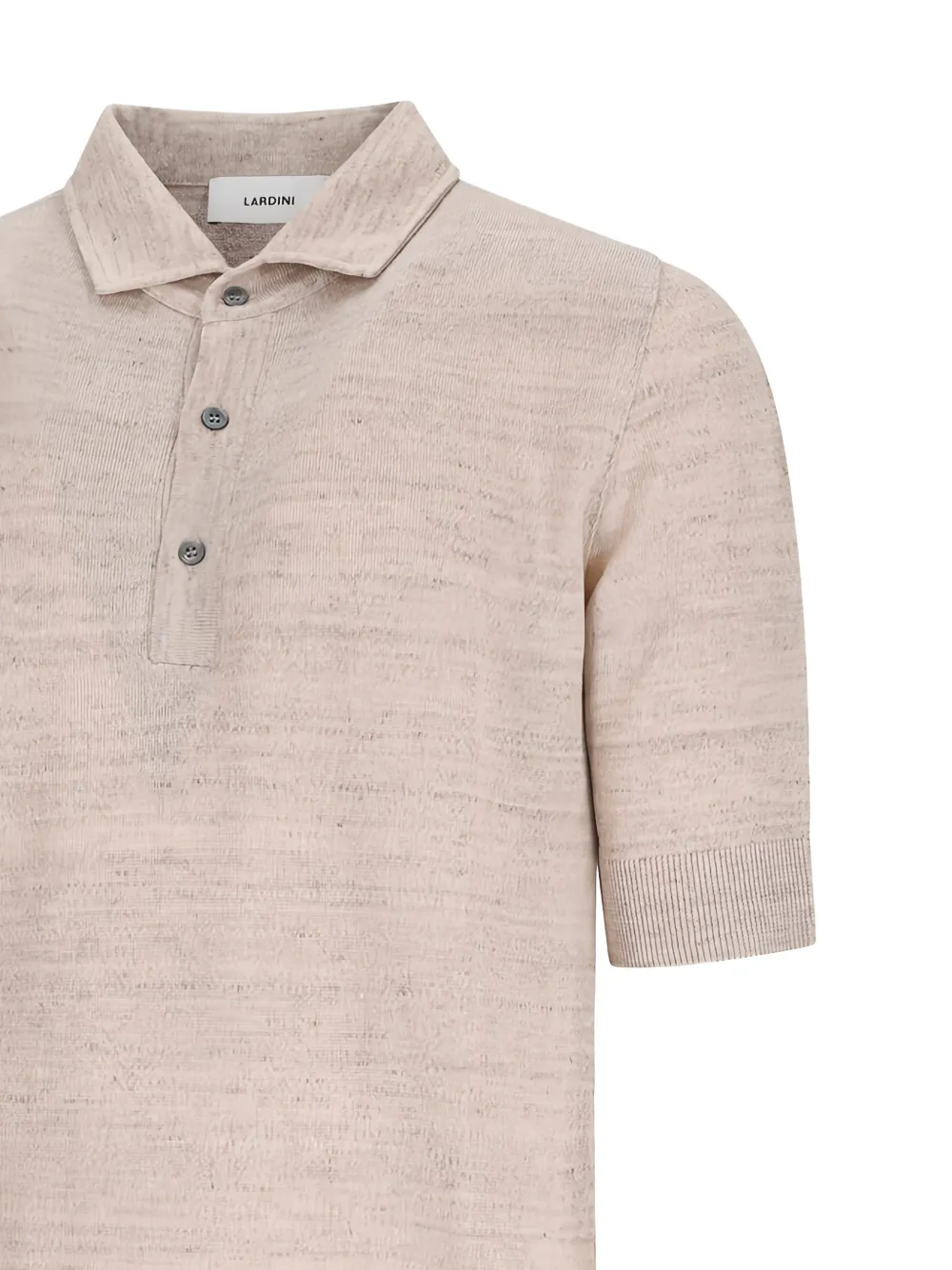 Lardini Poloshirt met knopen Beige