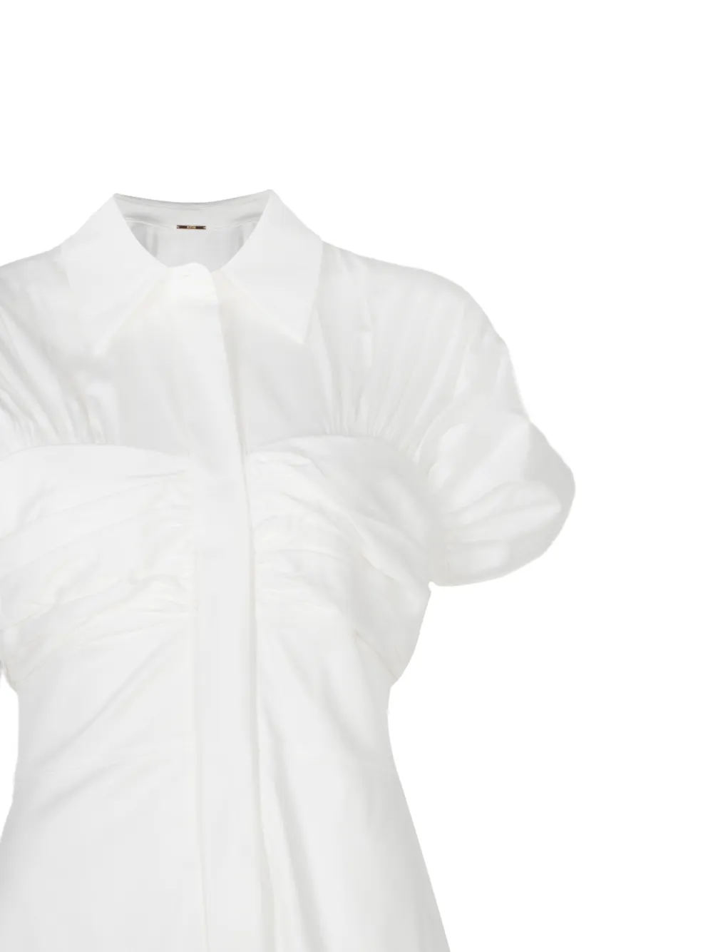  Alexis Carosini Short-sleeve Midi Dress - White 