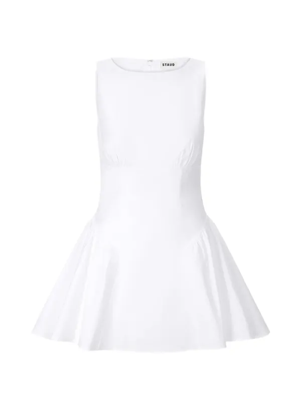 staud white mini dress STAUD, Callie in White, Size 0 It features a square neck Staud Mini Teresa Dress in