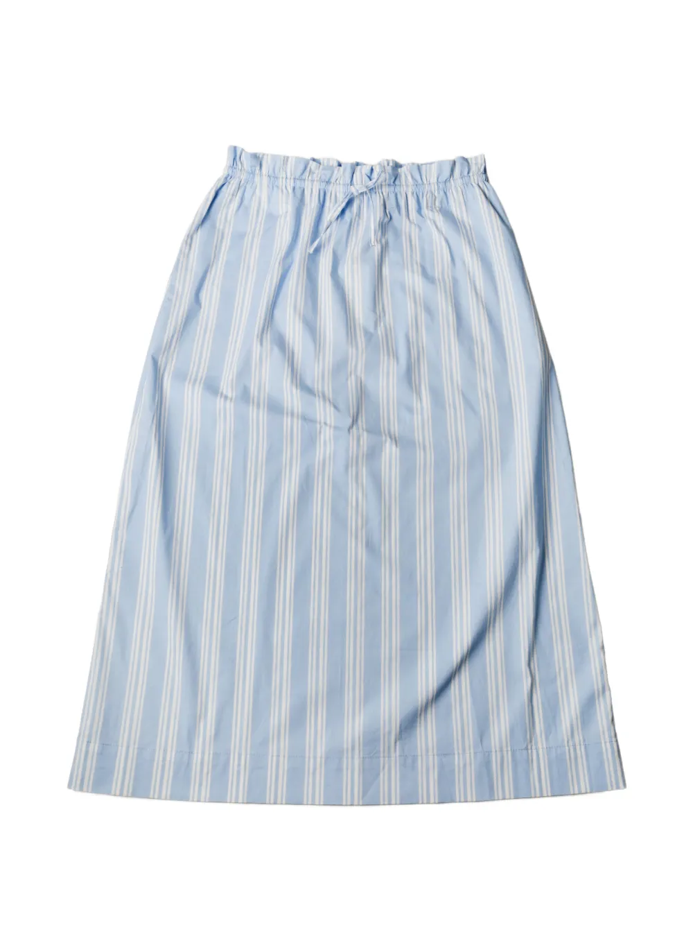 STAUD Shore striped-pattern midi skirt - Blu