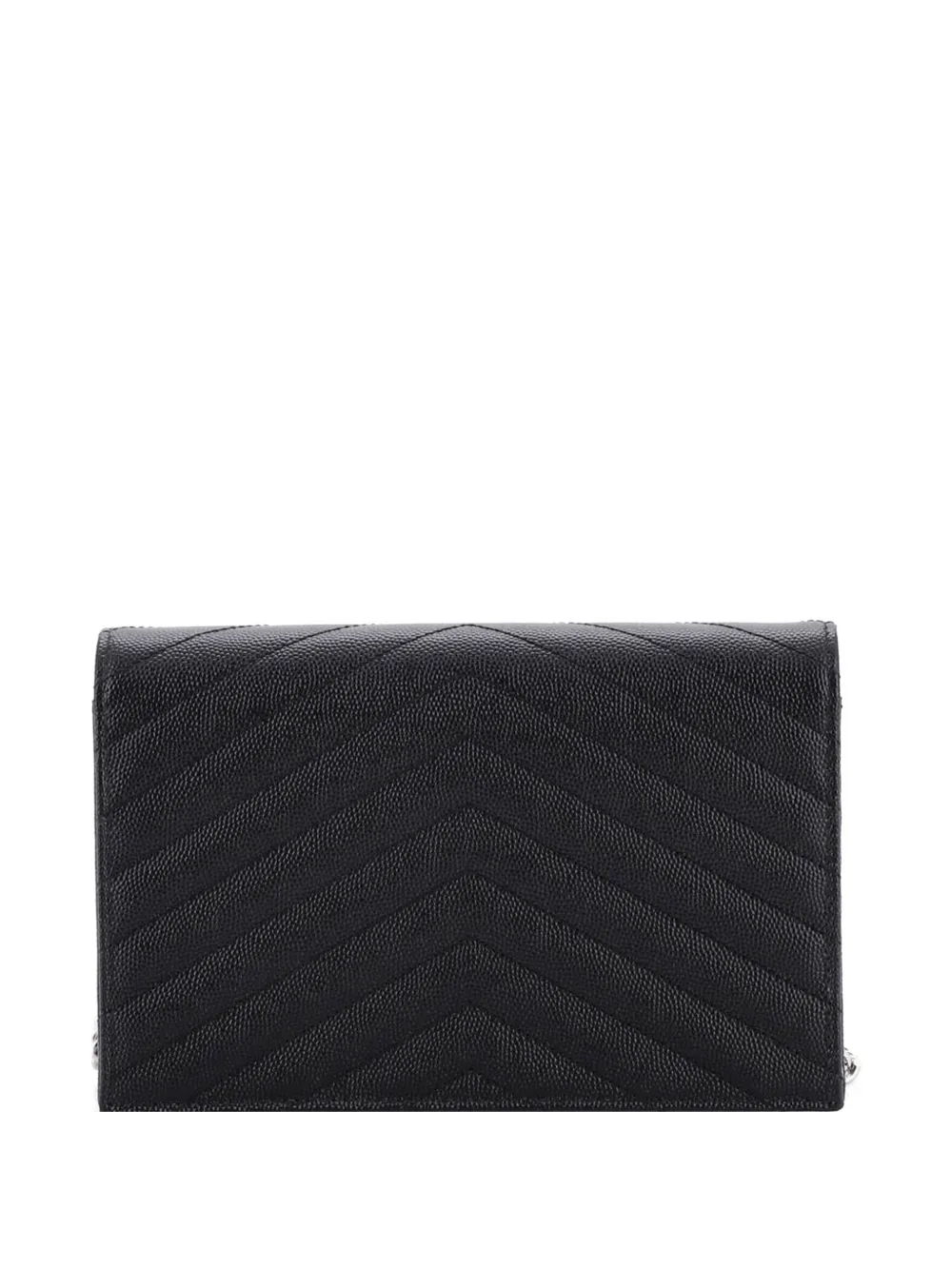 Classic Monogram Wallet On Chain Matelasse Chevron Leather Small Crossbody Bag