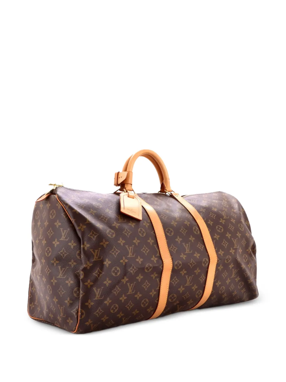 Louis Vuitton Pre-Owned Keepall Bag Monogram Canvas 55 travel bag - Marrone