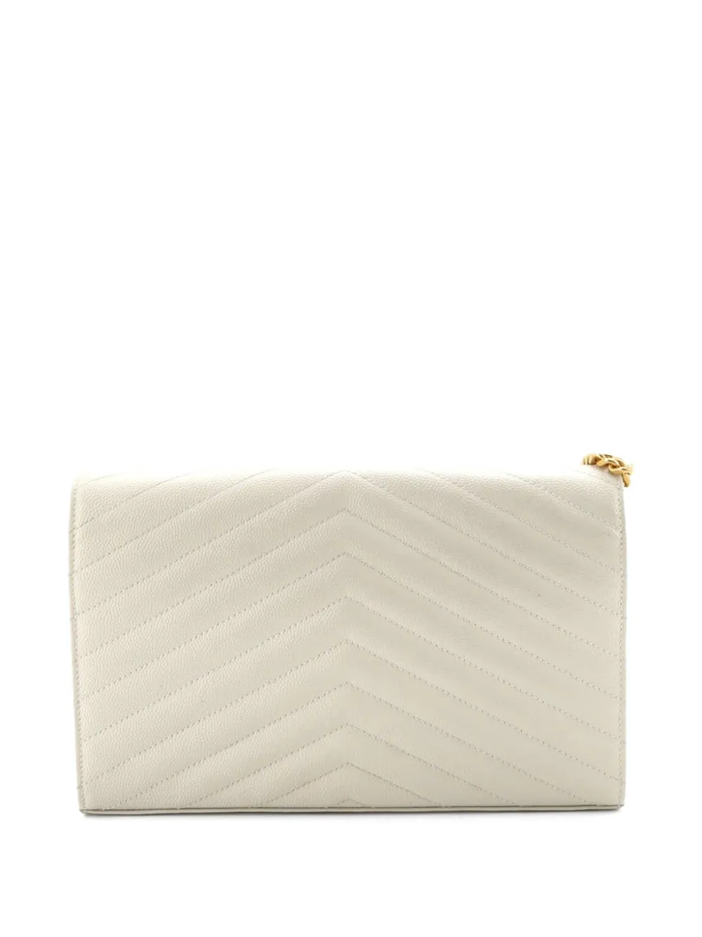 Classic Monogram Wallet On Chain Matelasse Chevron Leather Medium Crossbody Bag