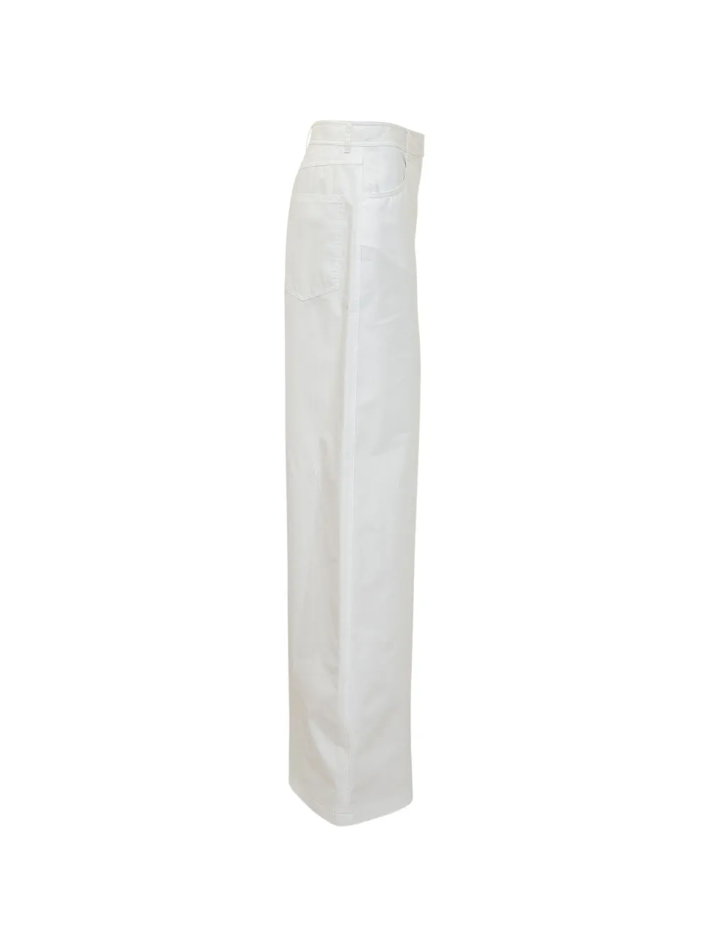 MSGM Broek met wijde pijpen Wit