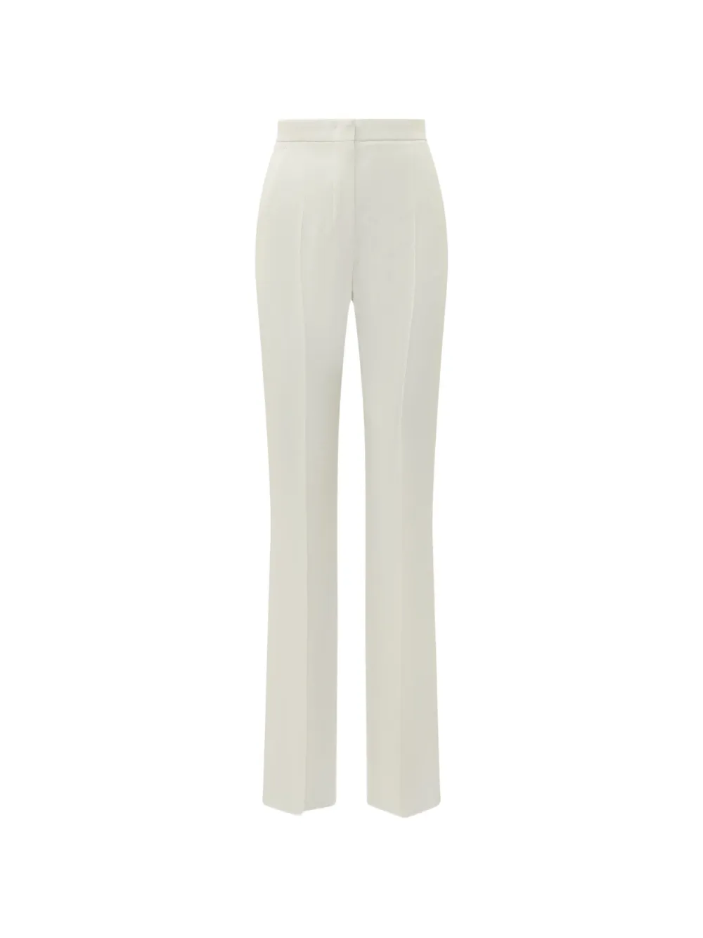 Max Mara satin-stripe pressed-crease trousers - Toni neutri