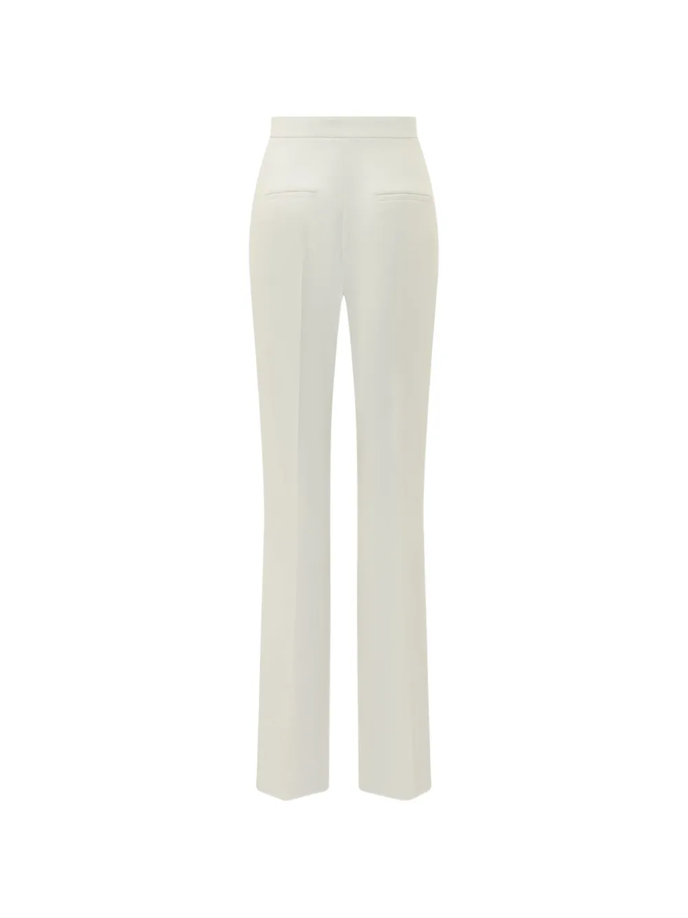 Max Mara Geplooide broek met satijnen streep Beige