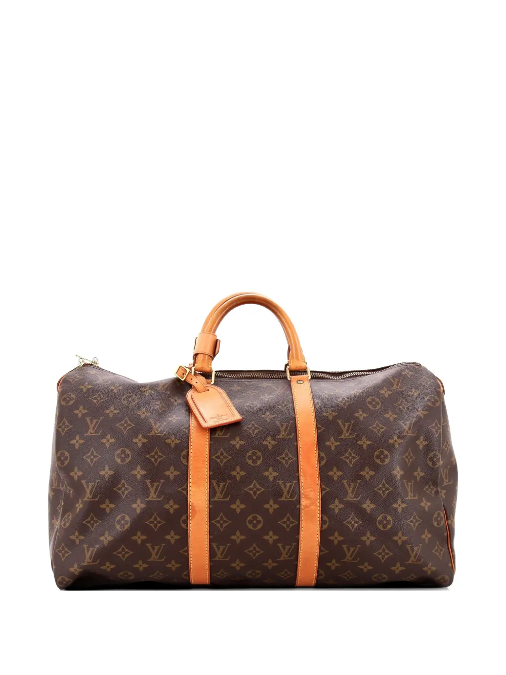 Louis Vuitton Pre-Owned Keepall Bag Monogram Canvas 50 travel bag - Marrone
