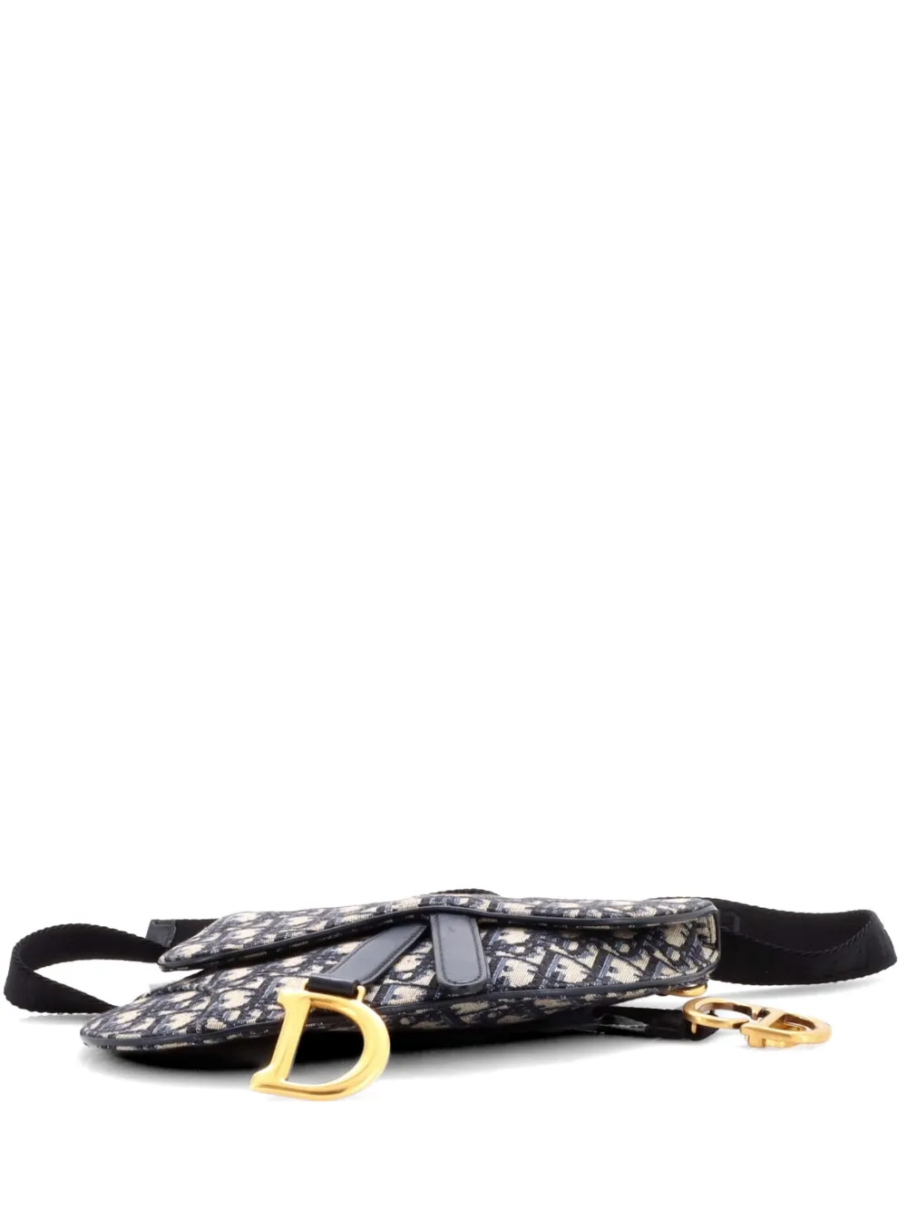 Christian Dior Pre-Owned Saddle Oblique Canvas belt bag - Blu