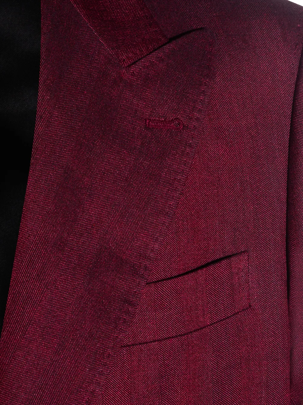  Brunello Cucinelli Red Single-breasted Suit 