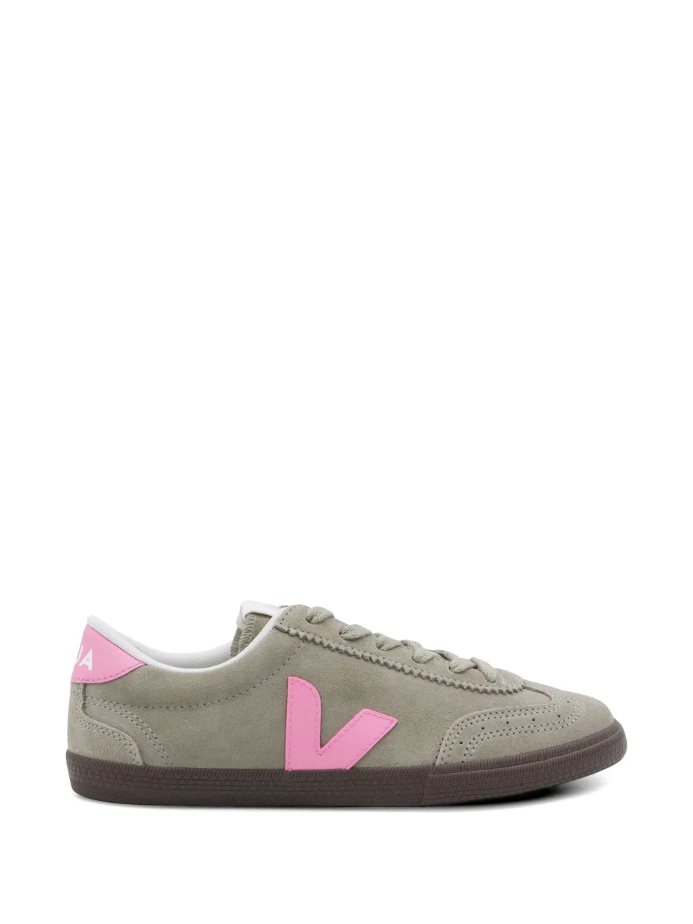 VEJA Volley logo-appliqué lace-up sneakers - Toni neutri