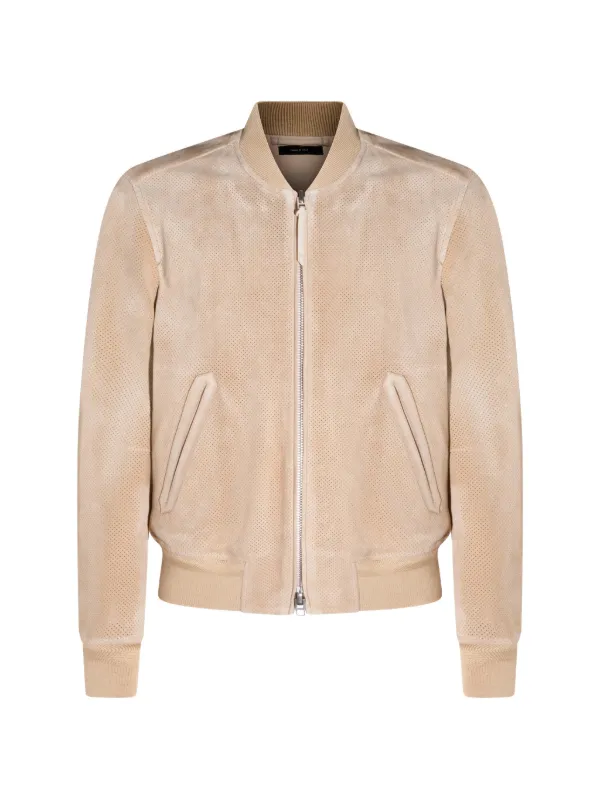 TOM FORD ジップアップ ボンバージャケット | ニュートラル | FARFETCH JP