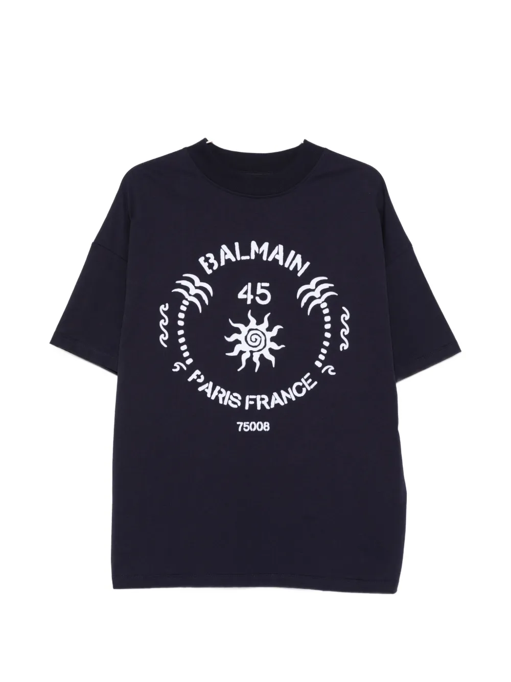 Balmain graphic-print T-shirt - Blu