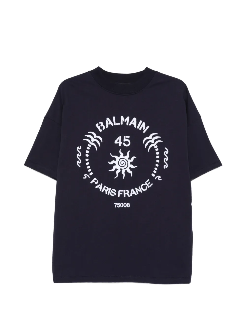 Balmain graphic-print T-shirt - Blu