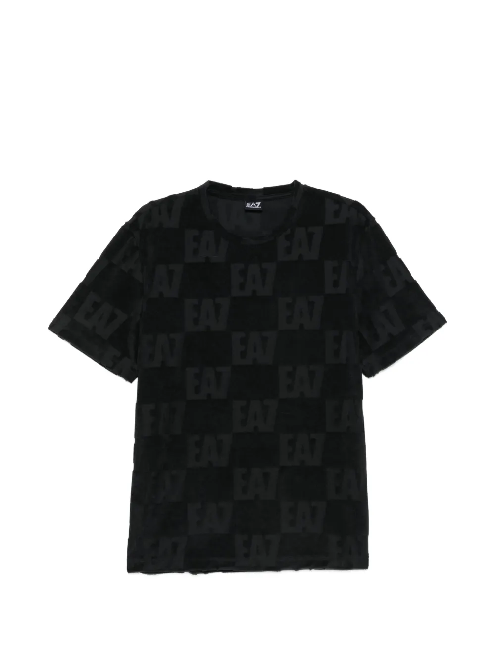 Ea7 Emporio Armani patterned round-neck T-shirt - Nero