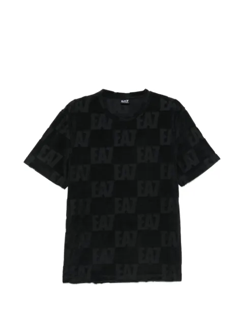 Ea7 Emporio Armani patterned round-neck T-shirt